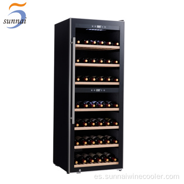 Venta caliente Freestanding Slender Tall Fin Wine Nevera